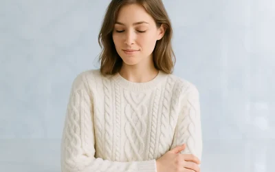 Comment féminiser un pull torsadé épais ?