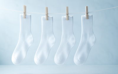 Comment garder des chaussettes blanches éclatantes ?