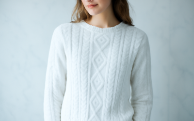 Comment féminiser un pull torsadé épais ?