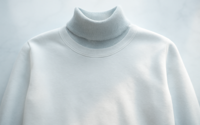 Comment porter un t-shirt col roulé sous un pull ?