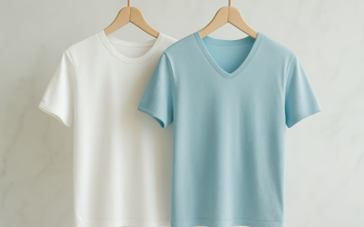 Col rond ou col V : quel t-shirt privilégier selon la morphologie ?
