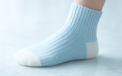 Quel type de chaussette réduit la pression au talon ?