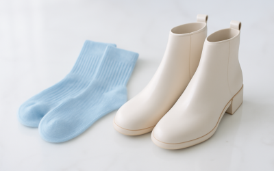 Quelle hauteur de chaussettes pour bottines plates ?