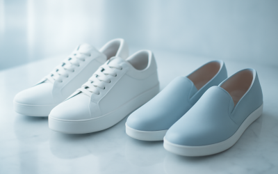 Baskets blanches ou chaussures minimalistes : quel choix pour un bureau créatif ?