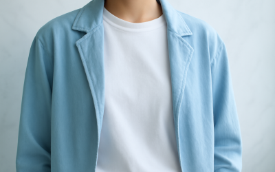 Quel t-shirt choisir pour un rendu net sous une veste ?