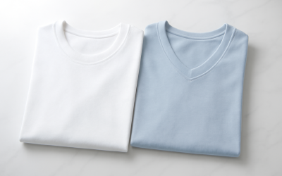 Col rond ou col V : quel t-shirt privilégier selon la forme du buste ?