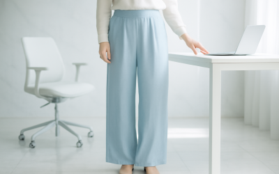 Quel pantalon fluide choisir pour garder une structure au bureau ?