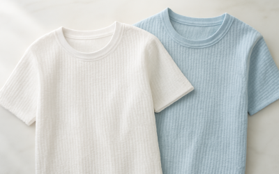 T-shirt texturé ou lisse : lequel apporte du relief à une tenue sobre ?